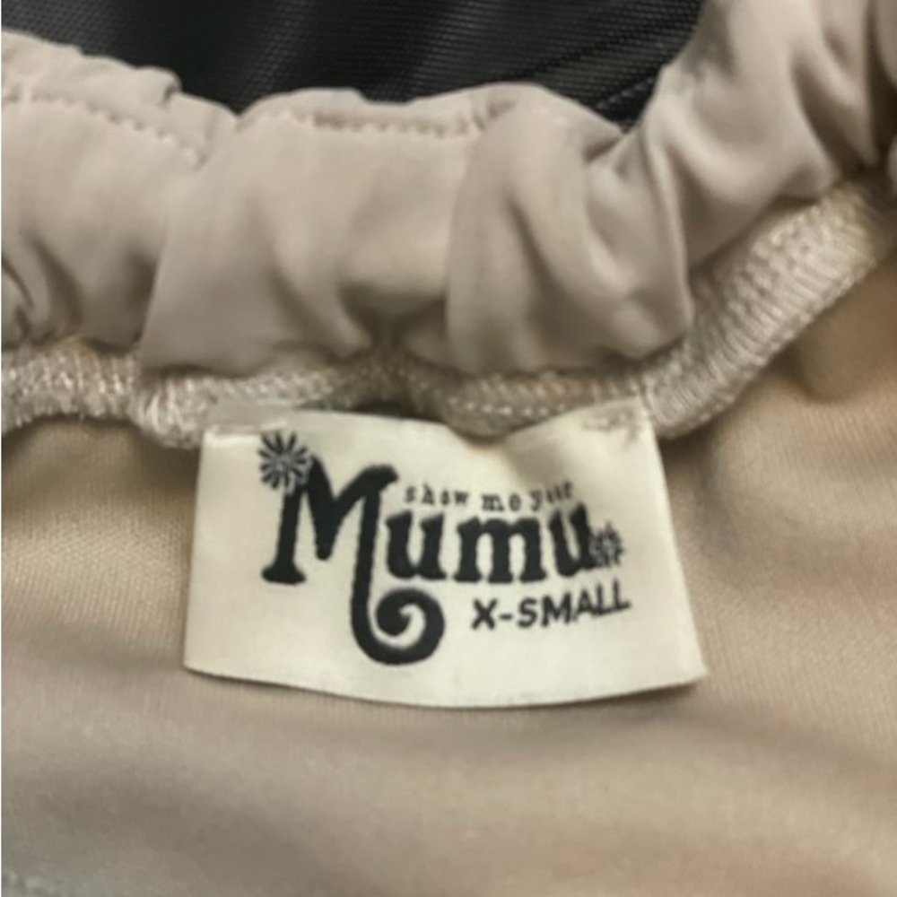 Show me your mumu Amanda bridesmaid dress in show me the ring crisp